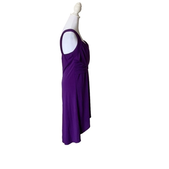 Venus Draped Front HiLo Dress - Picture 9 of 13